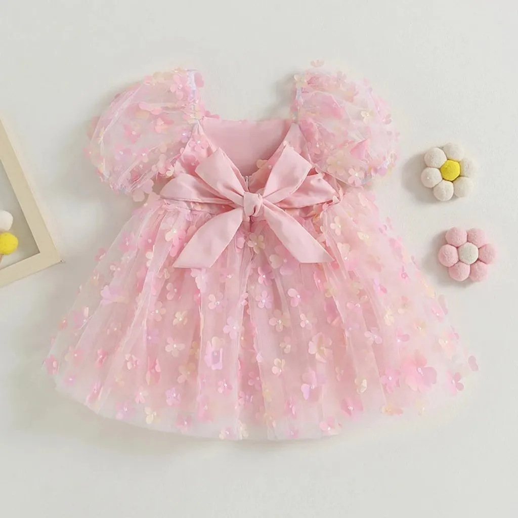Floral Flower Girl Elegant Dress