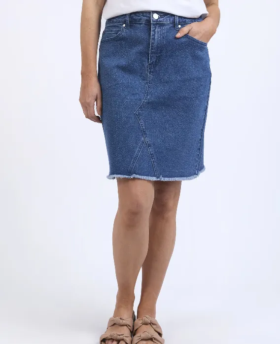 Foxwood Belle Skirt - Mid Blue