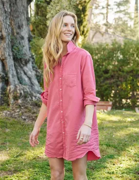Frank & Eileen - Mary Woven Button Up Dress in Stonewashed Flushed Indigo