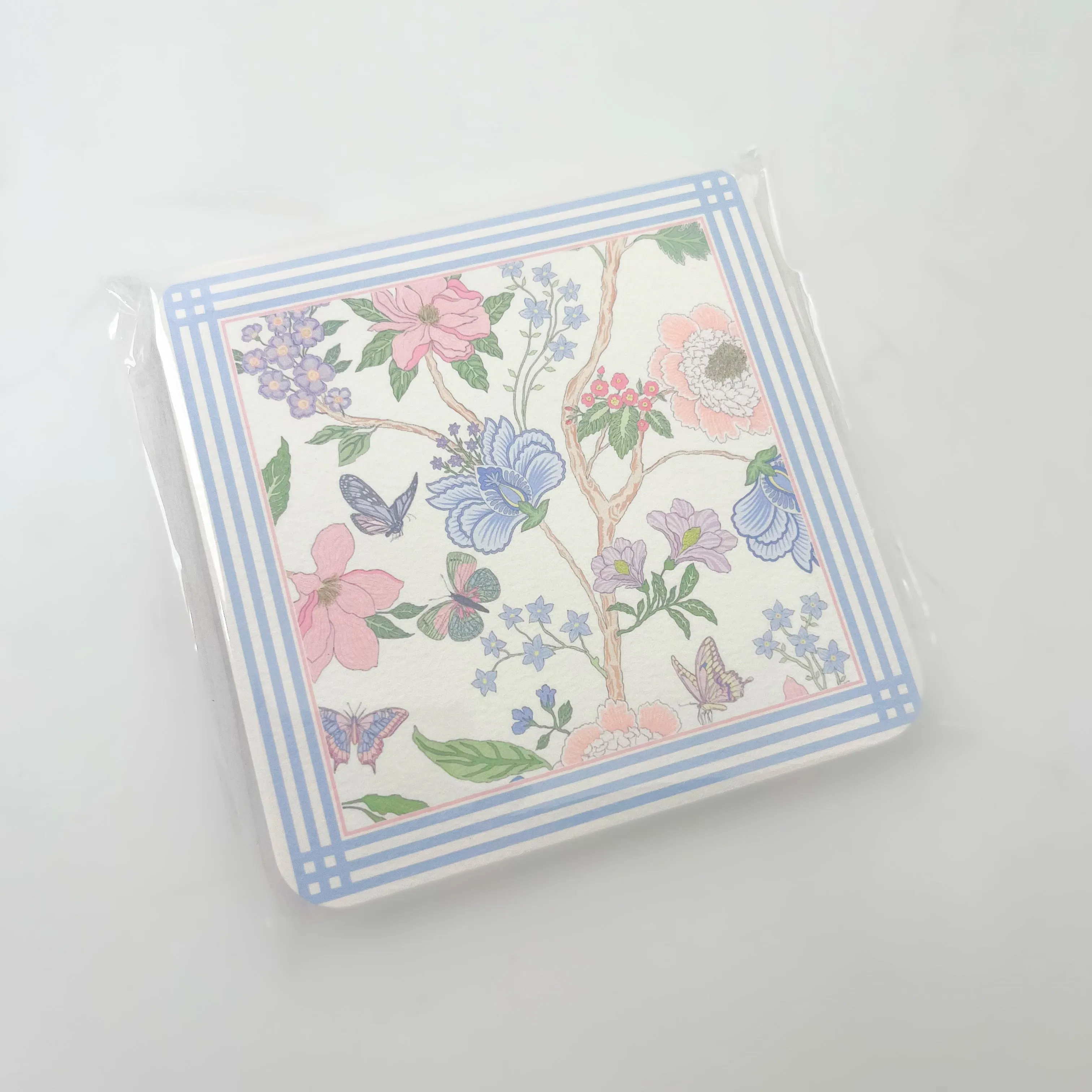 French Blue Chloe Coaster Set