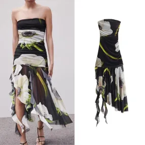 Halena Tube Frill Dress