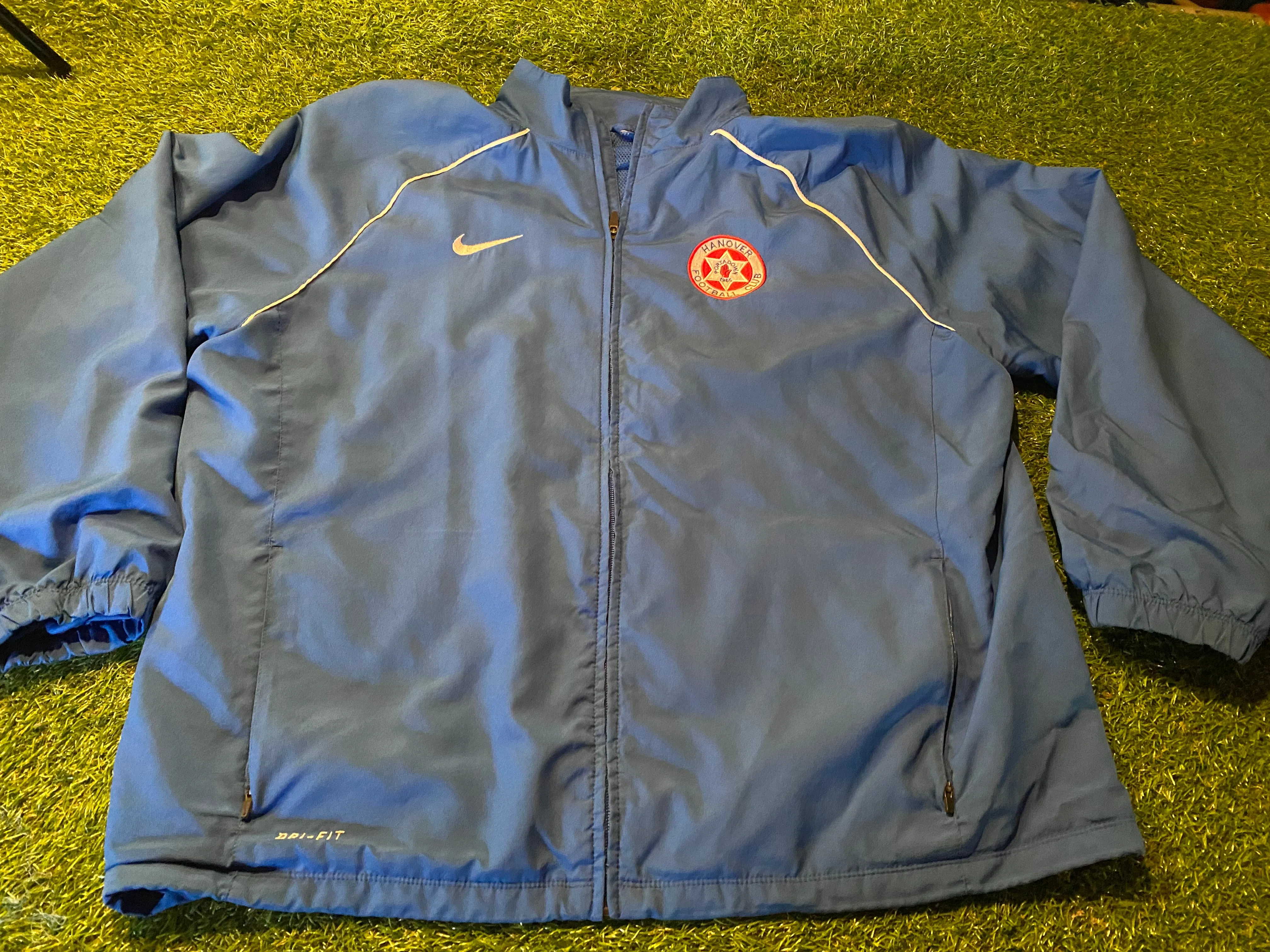 Hanover FC Ulster Portadown Northern Ireland Football Soccer Nike Made XXL 2XL Mans Jacket