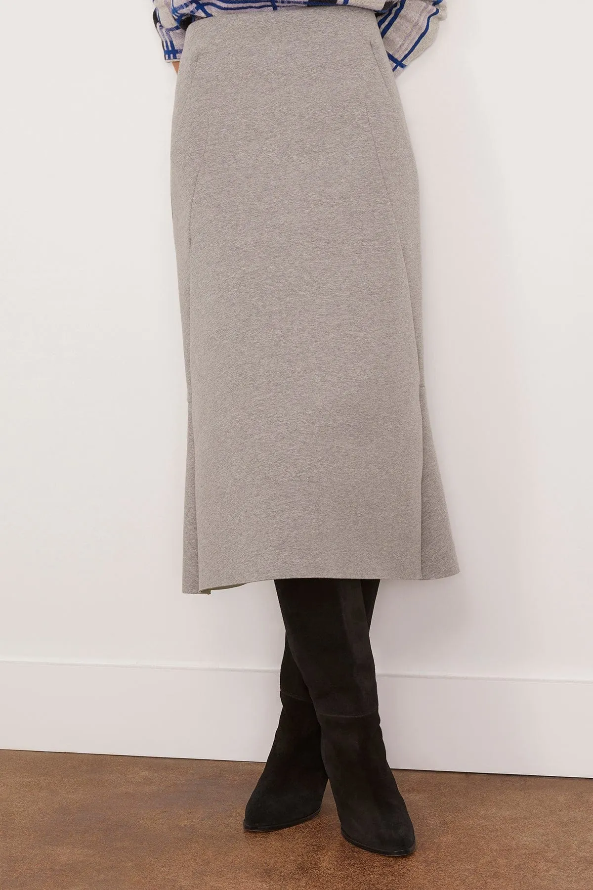 Hubyl Skirt in Grey Melange