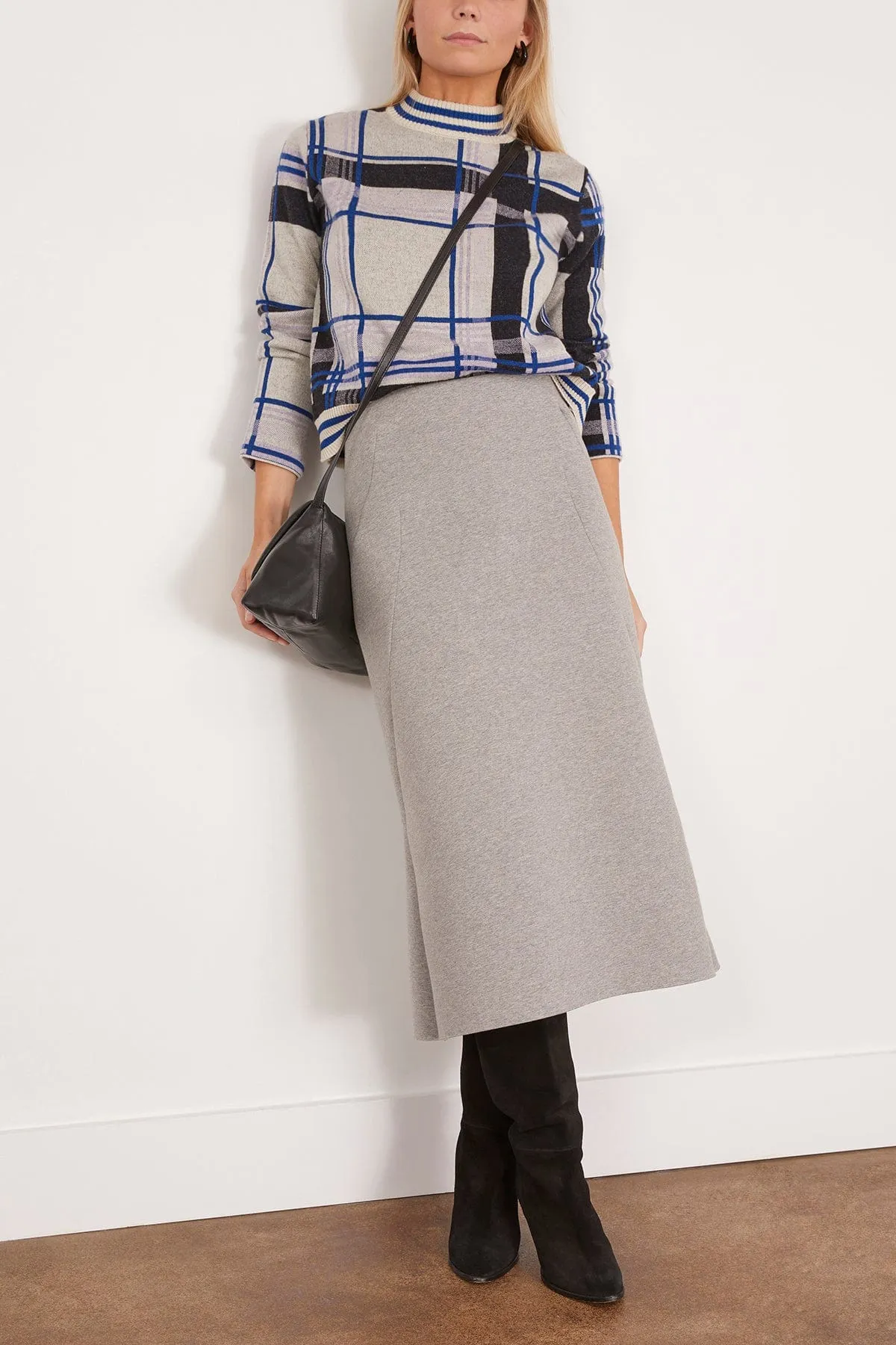 Hubyl Skirt in Grey Melange