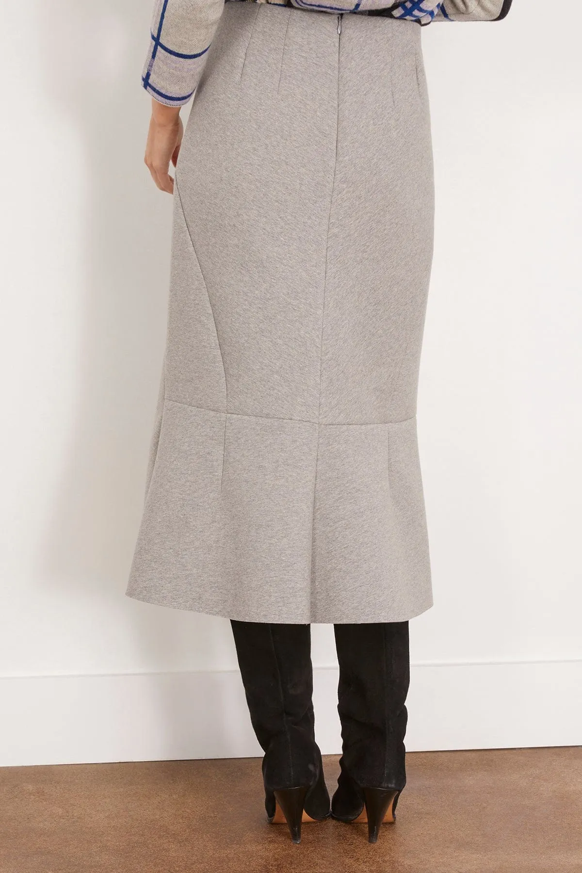 Hubyl Skirt in Grey Melange
