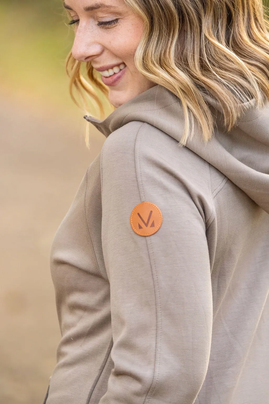 IN STOCK Scuba HalfZip Hoodie - Mocha FINAL SALE
