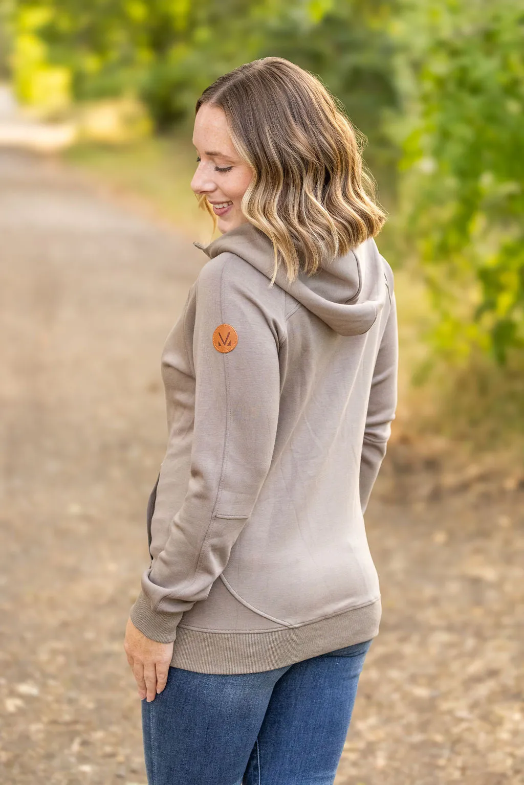 IN STOCK Scuba HalfZip Hoodie - Mocha FINAL SALE