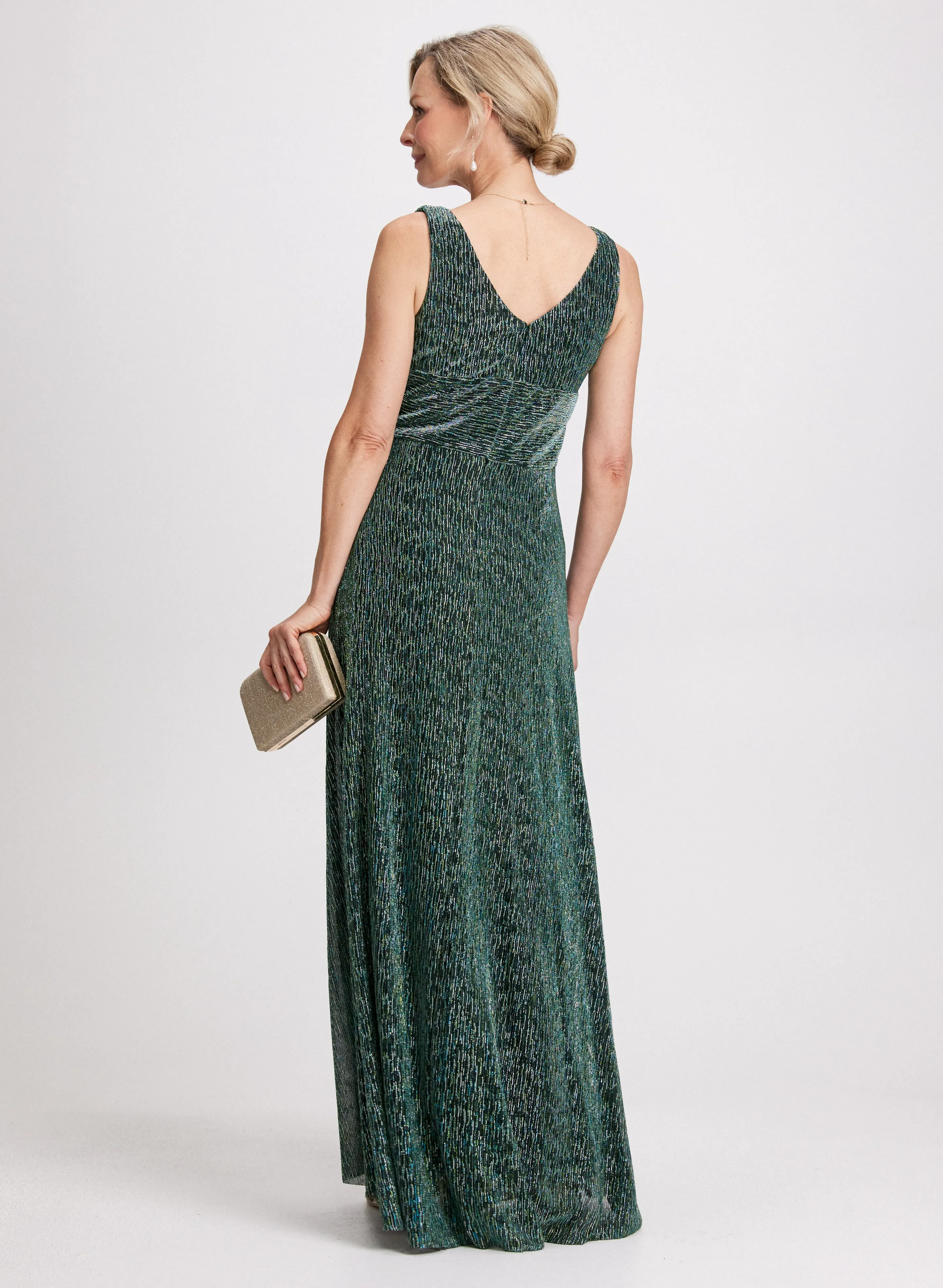 Iridescent Crossneck Dress