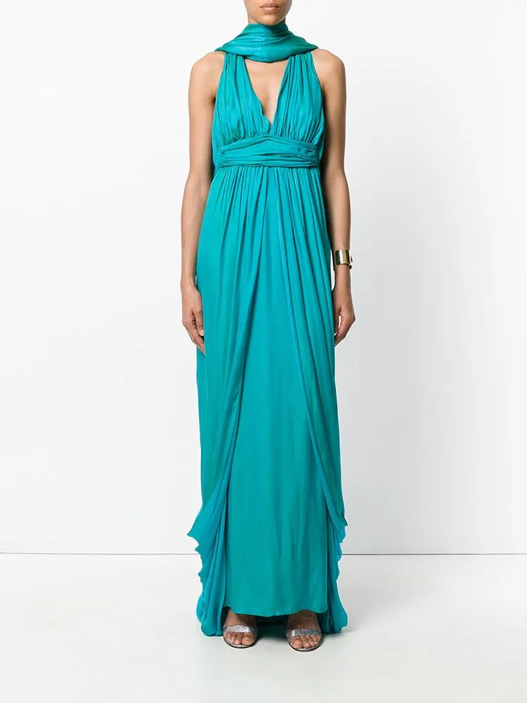 Iridescent Silk Gown