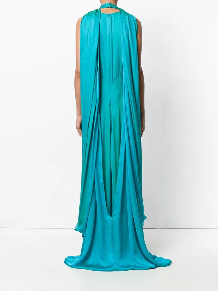 Iridescent Silk Gown