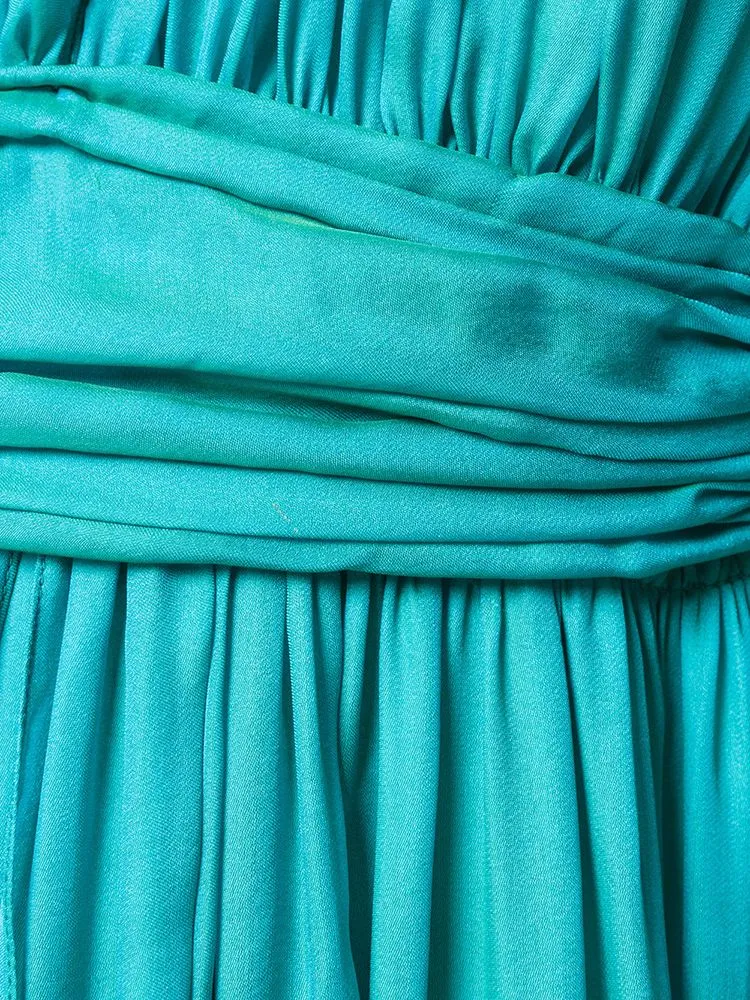 Iridescent Silk Gown