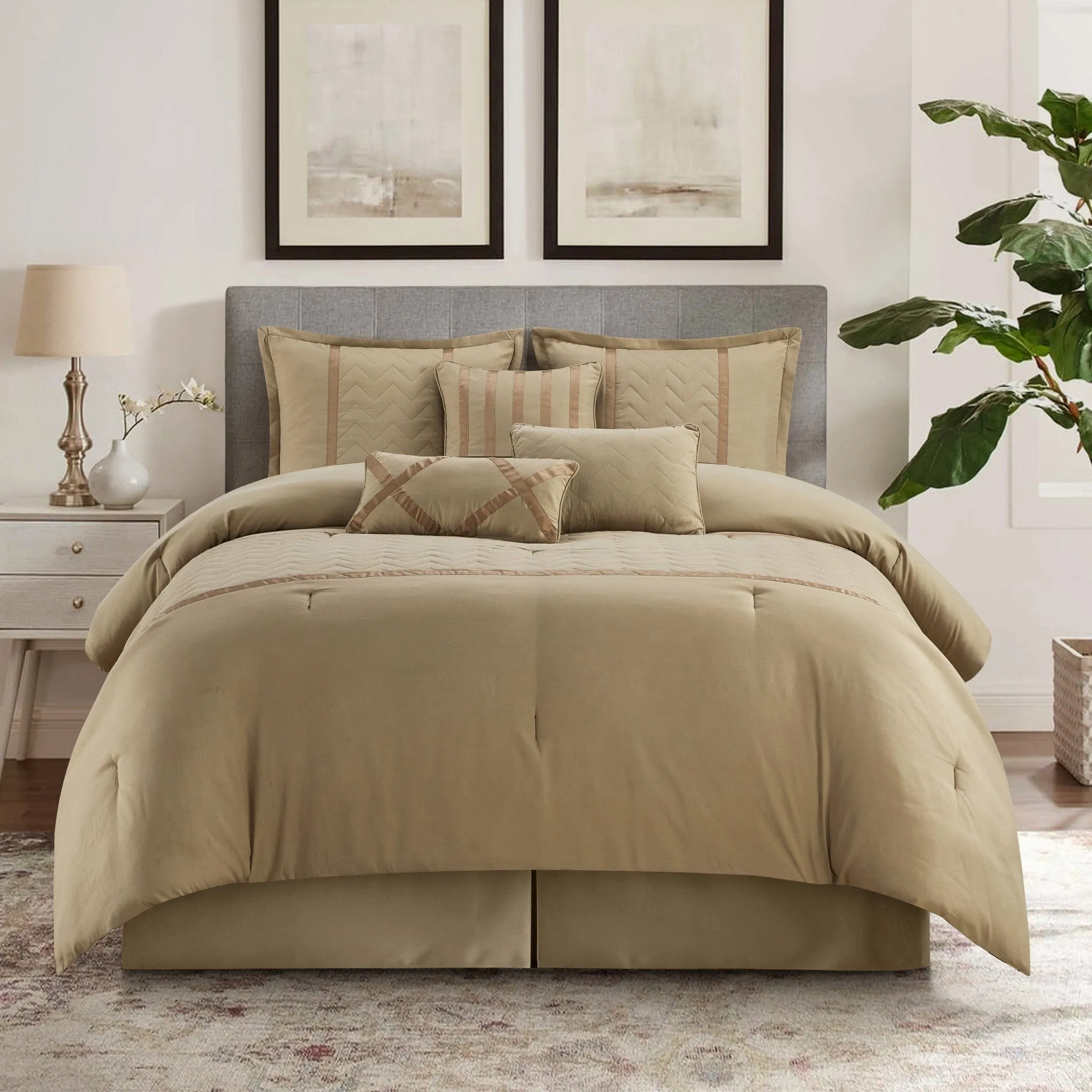 Jolene Reversible 7 Piece Comforter Set