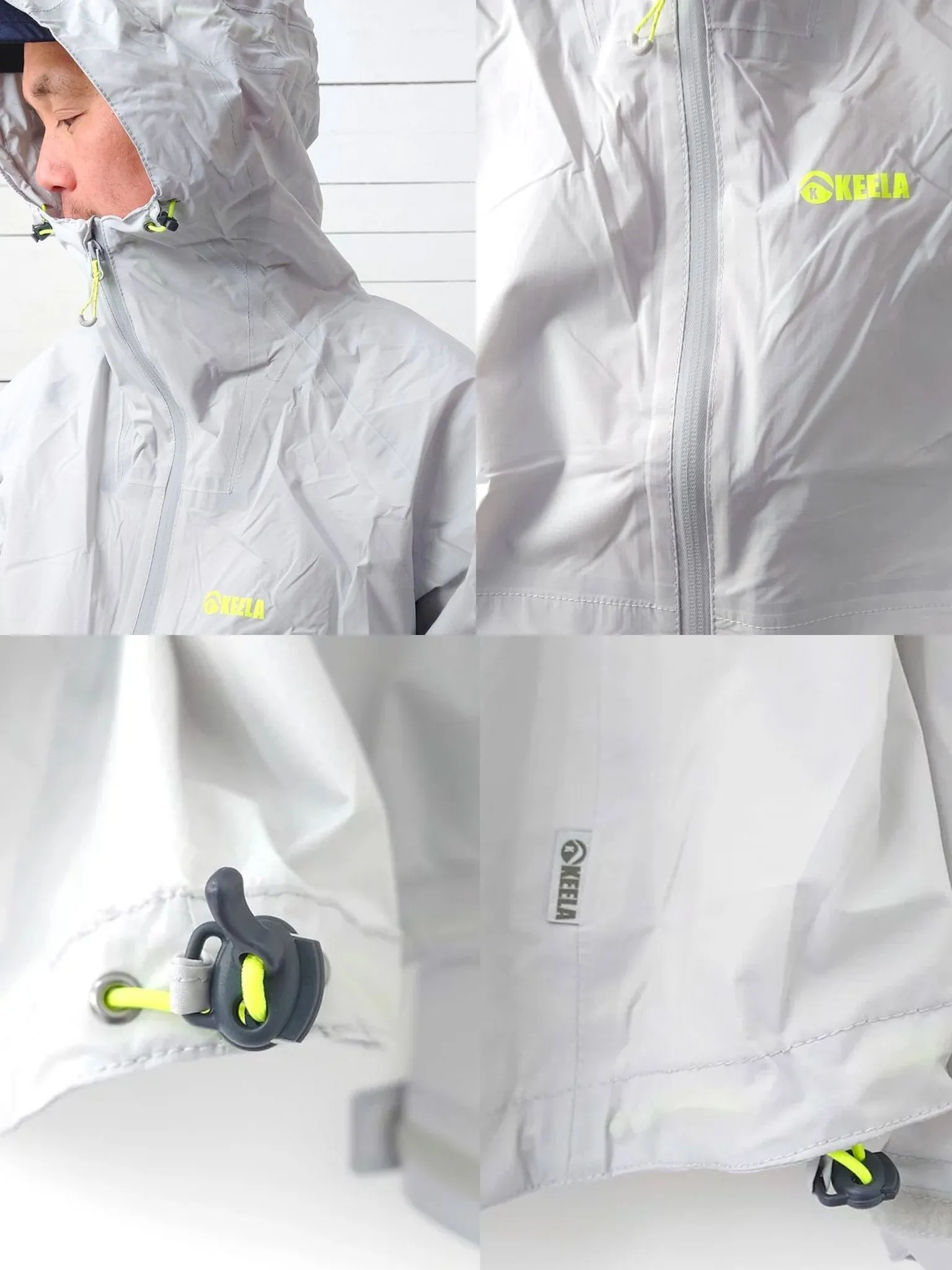 Keela Outdoors -  Keela Mens Saxon Waterproof, Breathable lightweight Jacket / coat with hood
