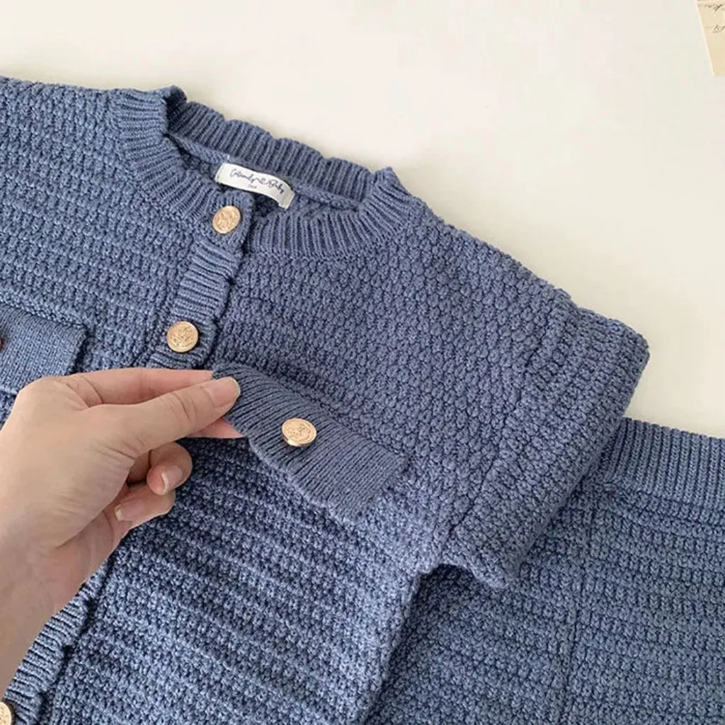 Knit Cotton Elegant Little Girls' Set