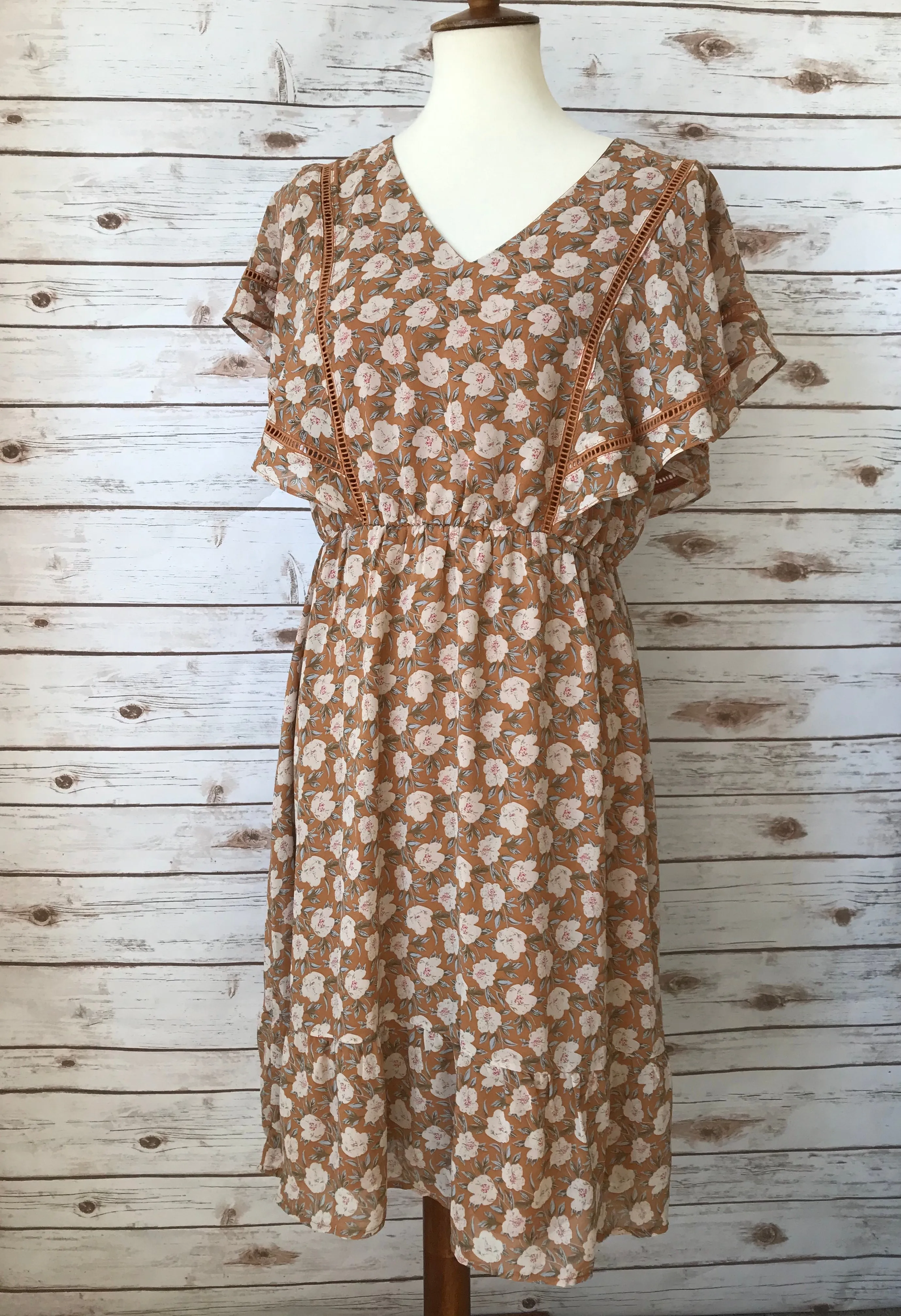 Lauren Yellow Floral Dress