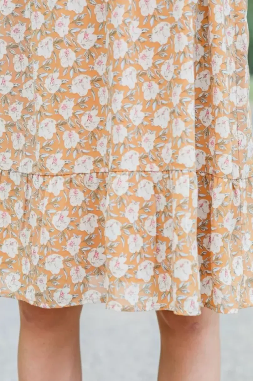 Lauren Yellow Floral Dress
