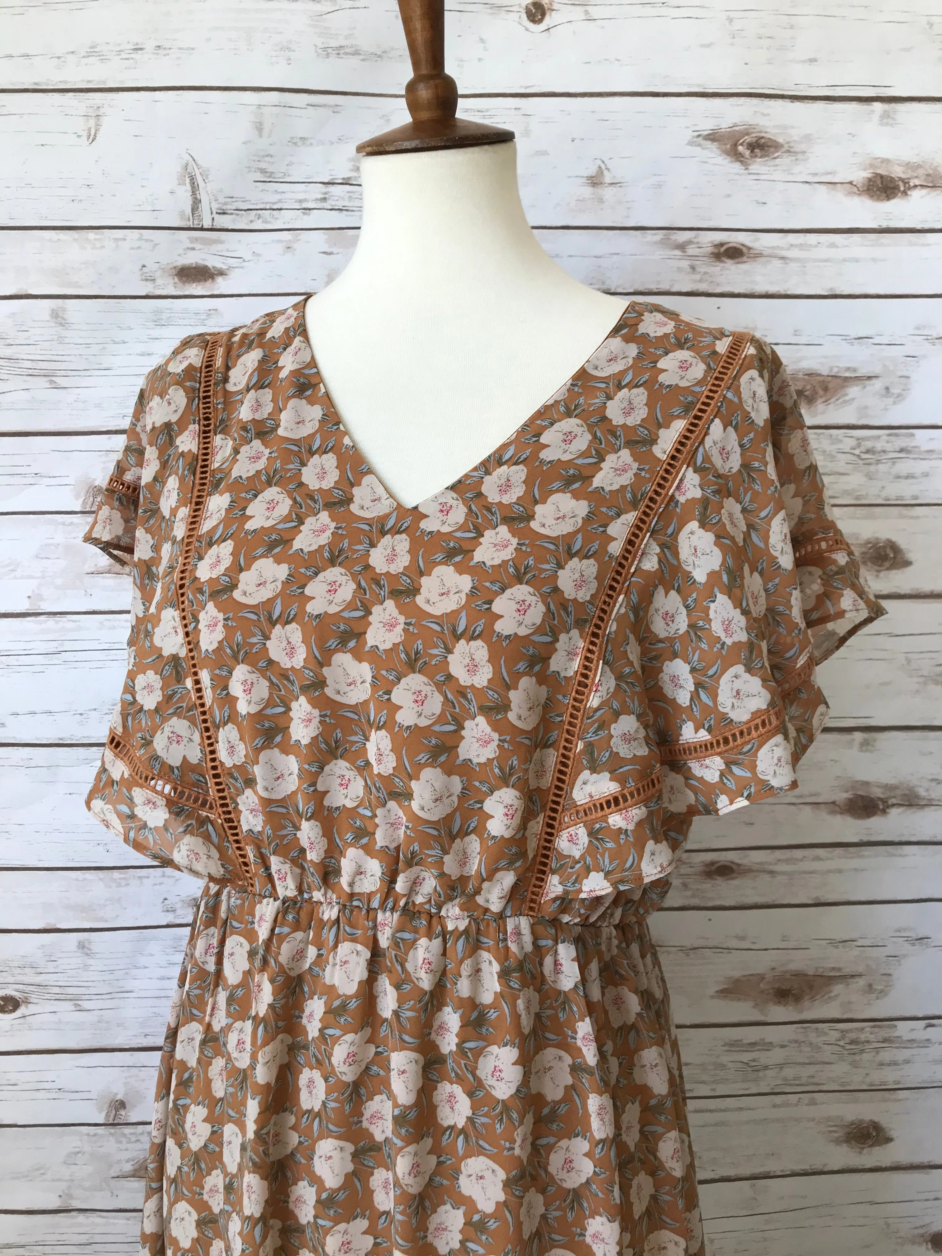 Lauren Yellow Floral Dress