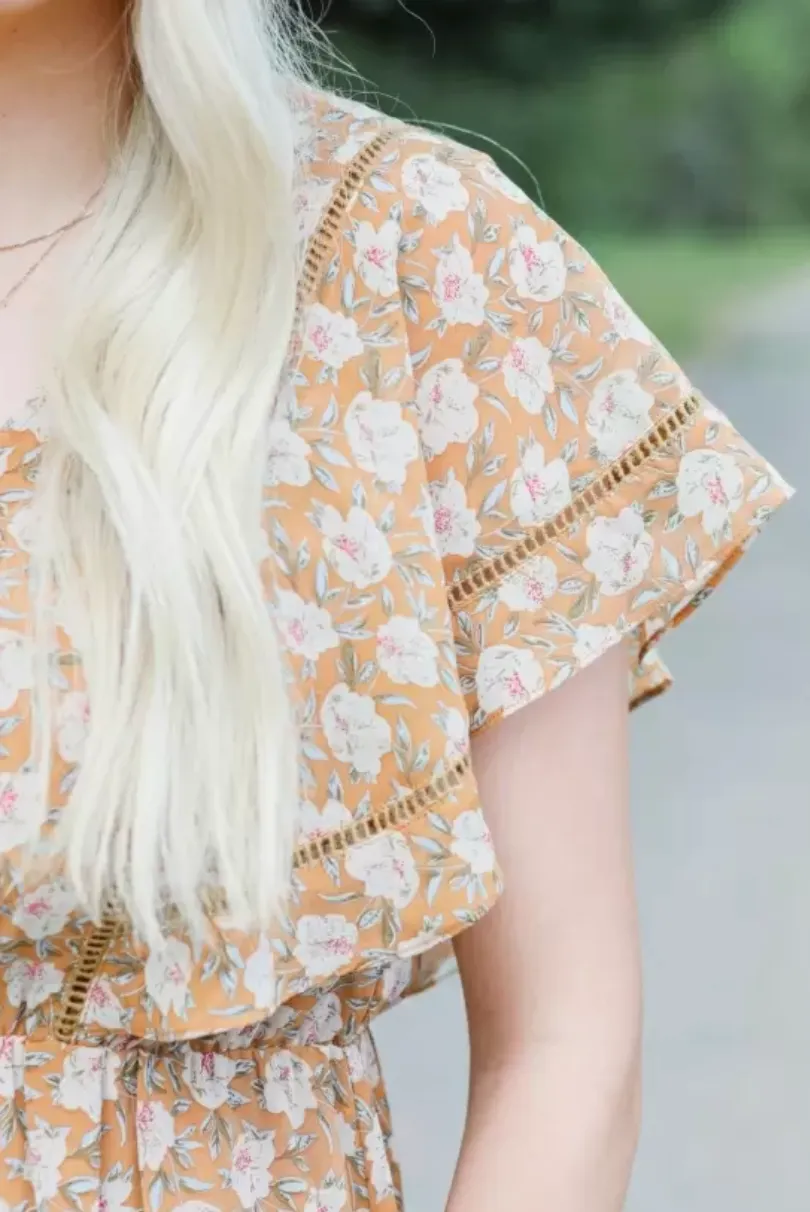 Lauren Yellow Floral Dress