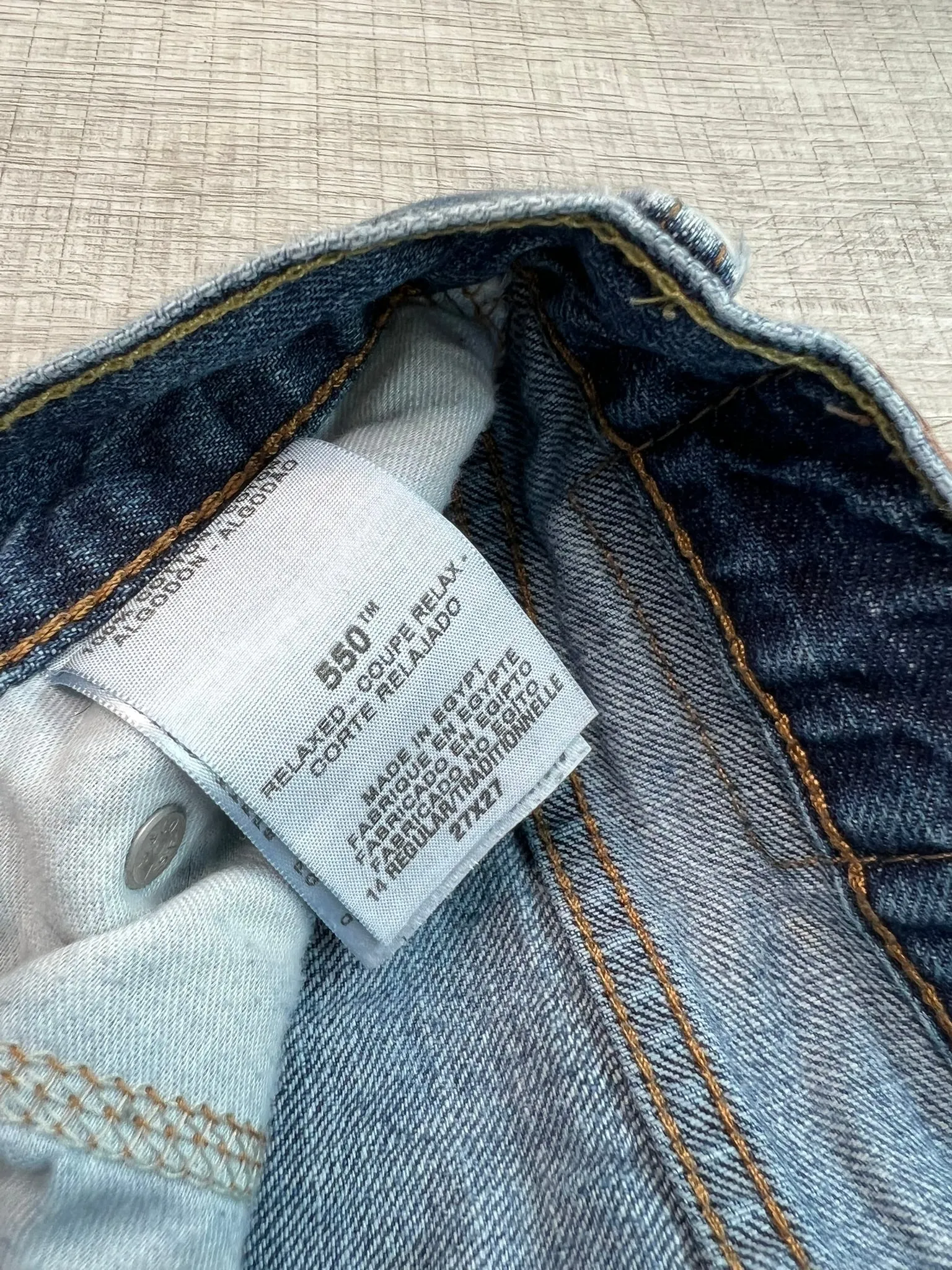Levi's 550 Medium Wash Straight Fit Jeans
