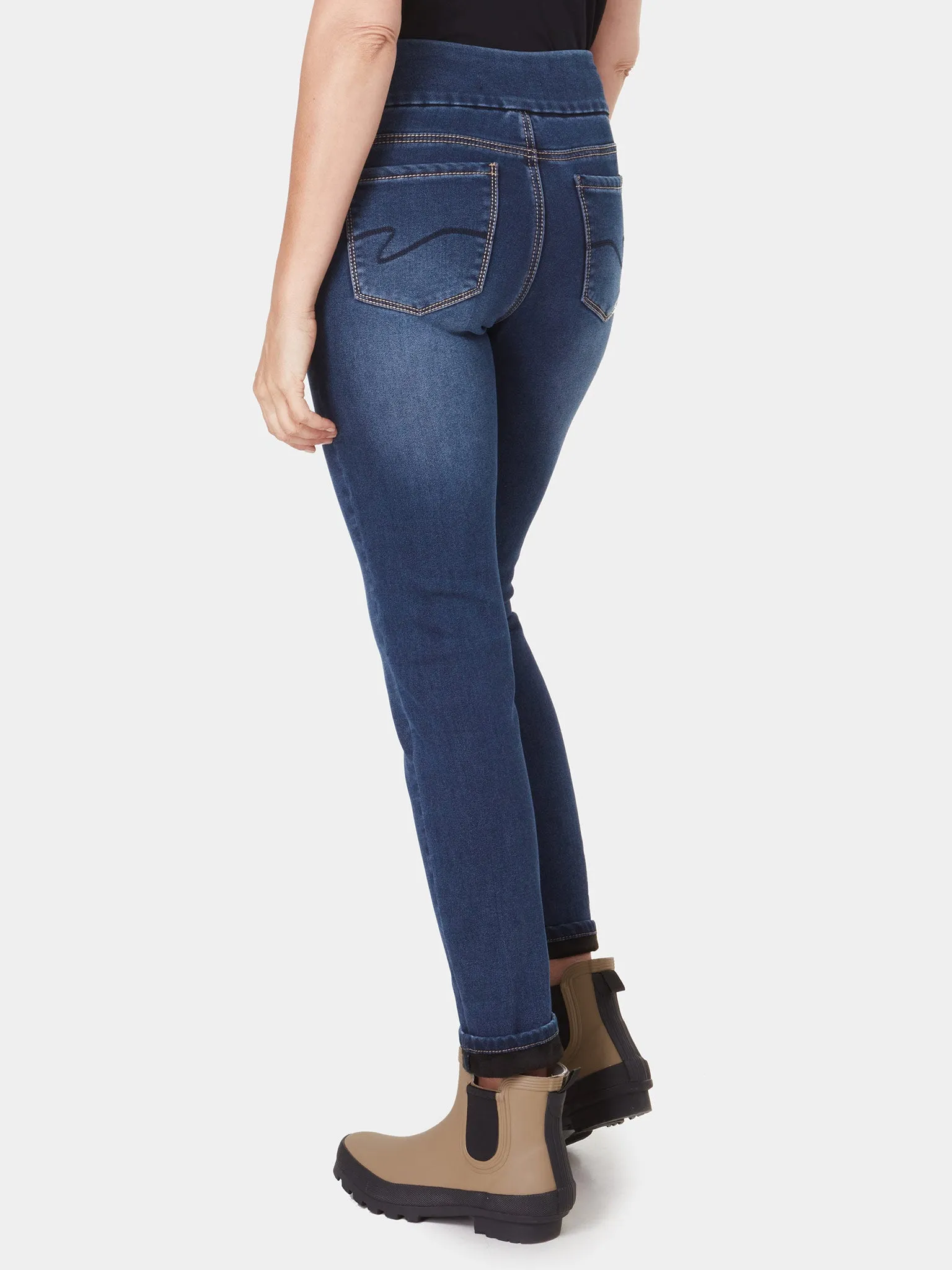 Lois Darkstone Liette Skinny Lined Pull On Jean