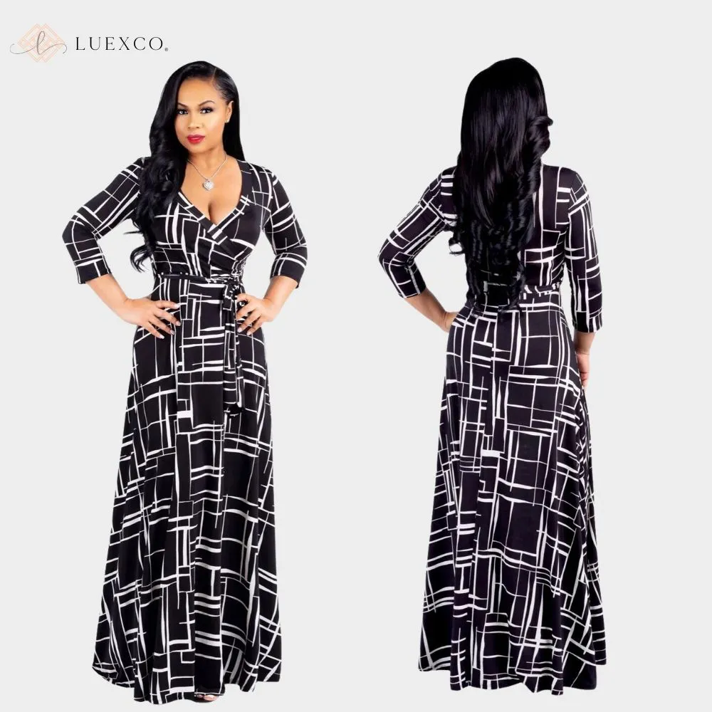 Luexco Printed Dress Maxi Floral