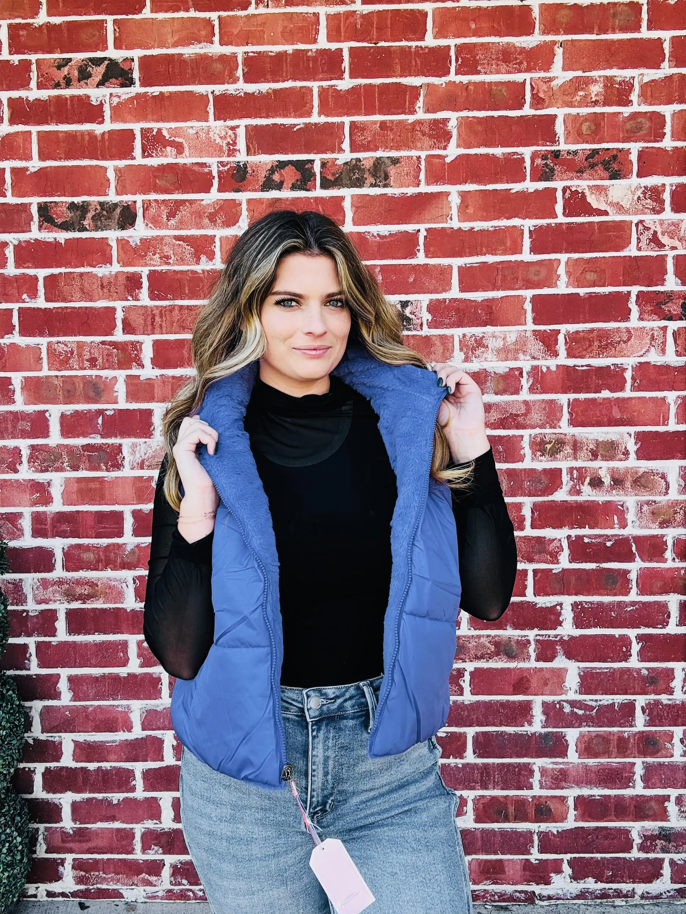 Luxe Layers Reversible Vest - Purple