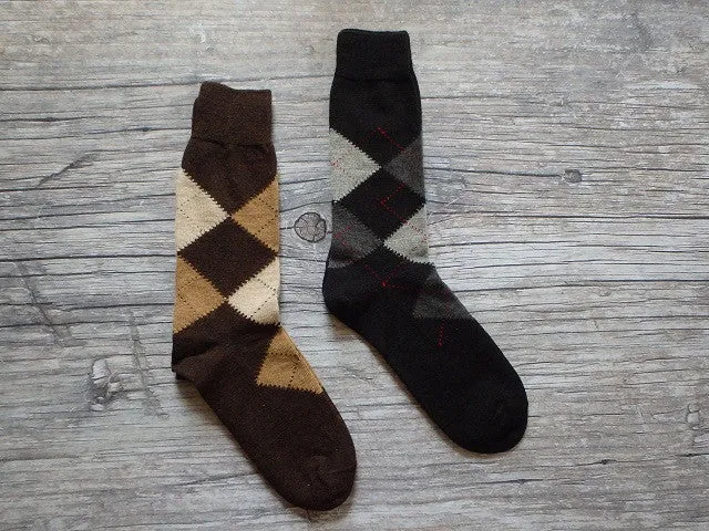 LW Argyle Dress Socks