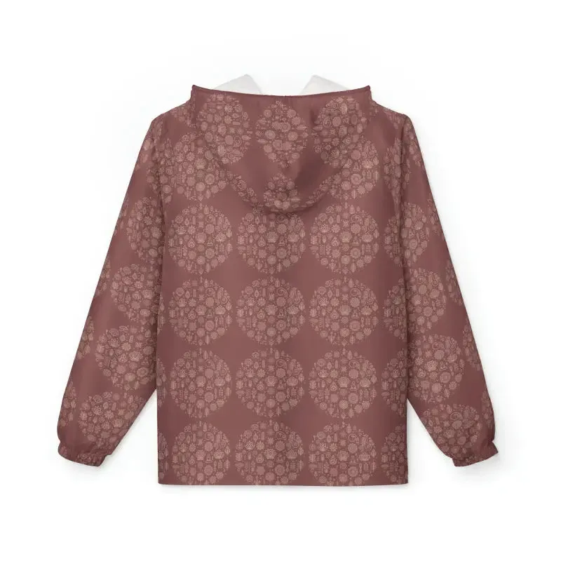 Mauve Blossom Floral Fantasy Unisex Windbreaker