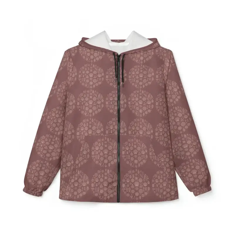 Mauve Blossom Floral Fantasy Unisex Windbreaker