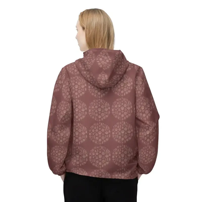 Mauve Blossom Floral Fantasy Unisex Windbreaker