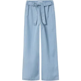 Name It Light Blue Denim Rose Wide Jeans