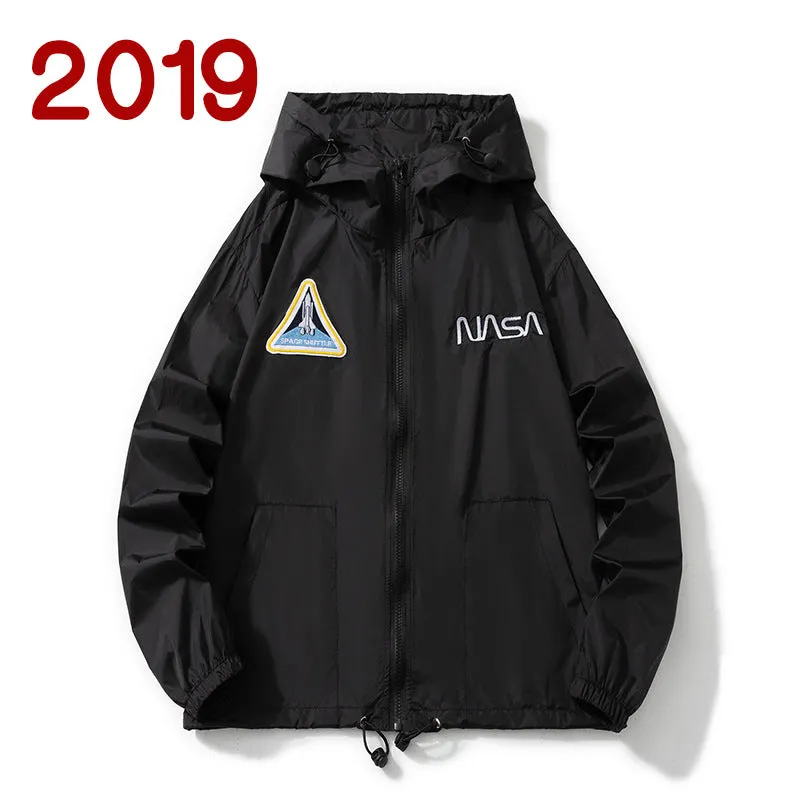 NASA Varsity Jacket Embroidered Coat Men's Jacket Breathable Sun Protection Clothes