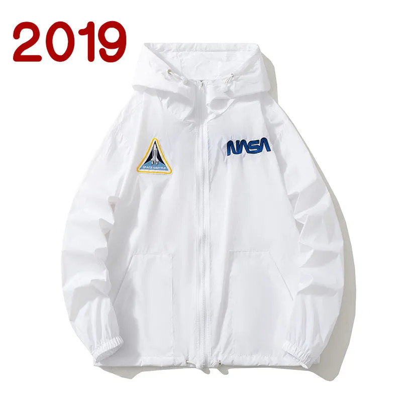 NASA Varsity Jacket Embroidered Coat Men's Jacket Breathable Sun Protection Clothes