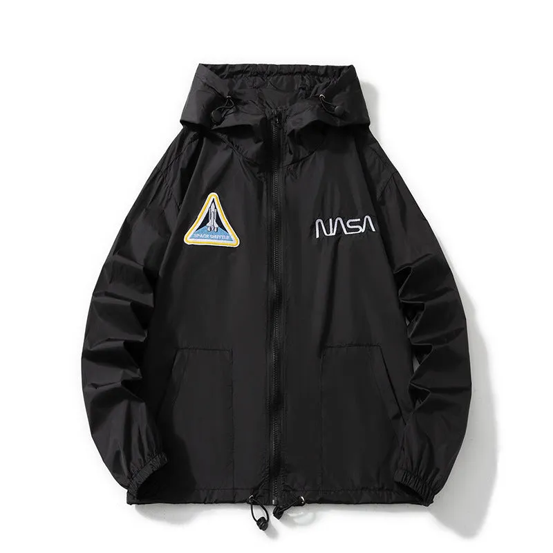 NASA Varsity Jacket Embroidered Coat Men's Jacket Breathable Sun Protection Clothes