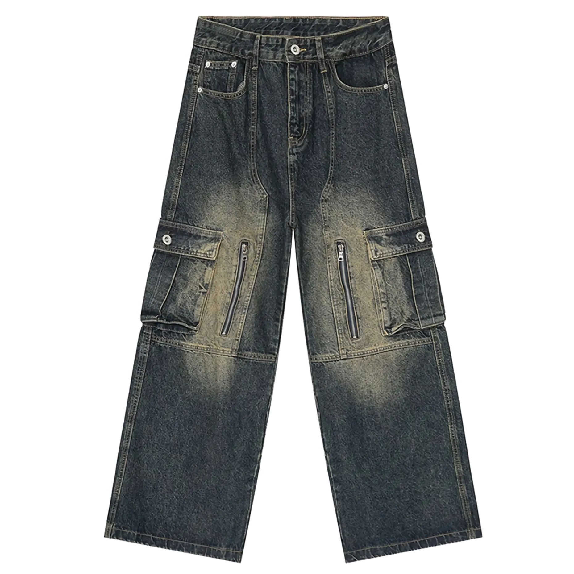 'Navigator' Vintage Cargo Pocket Utility Jeans