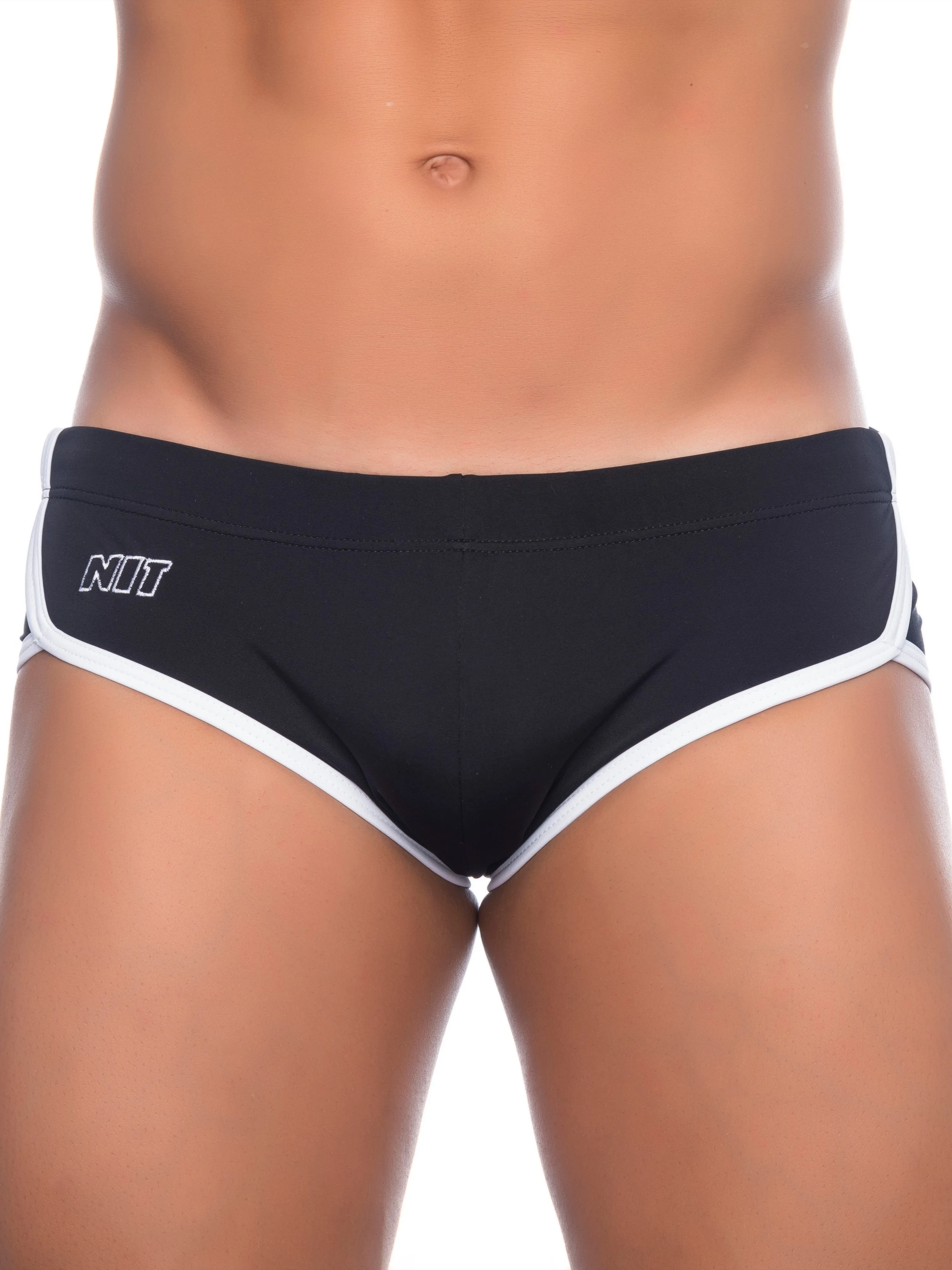 NIT Butterfly Padded Pouch Swim Brief Black