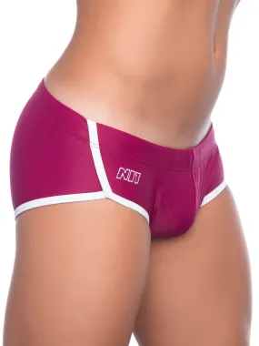 NIT Butterfly Padded Pouch Swim Brief Burgundy