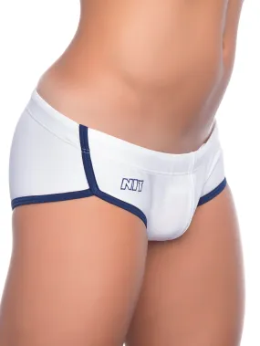 NIT Butterfly Padded Pouch Swim Brief White