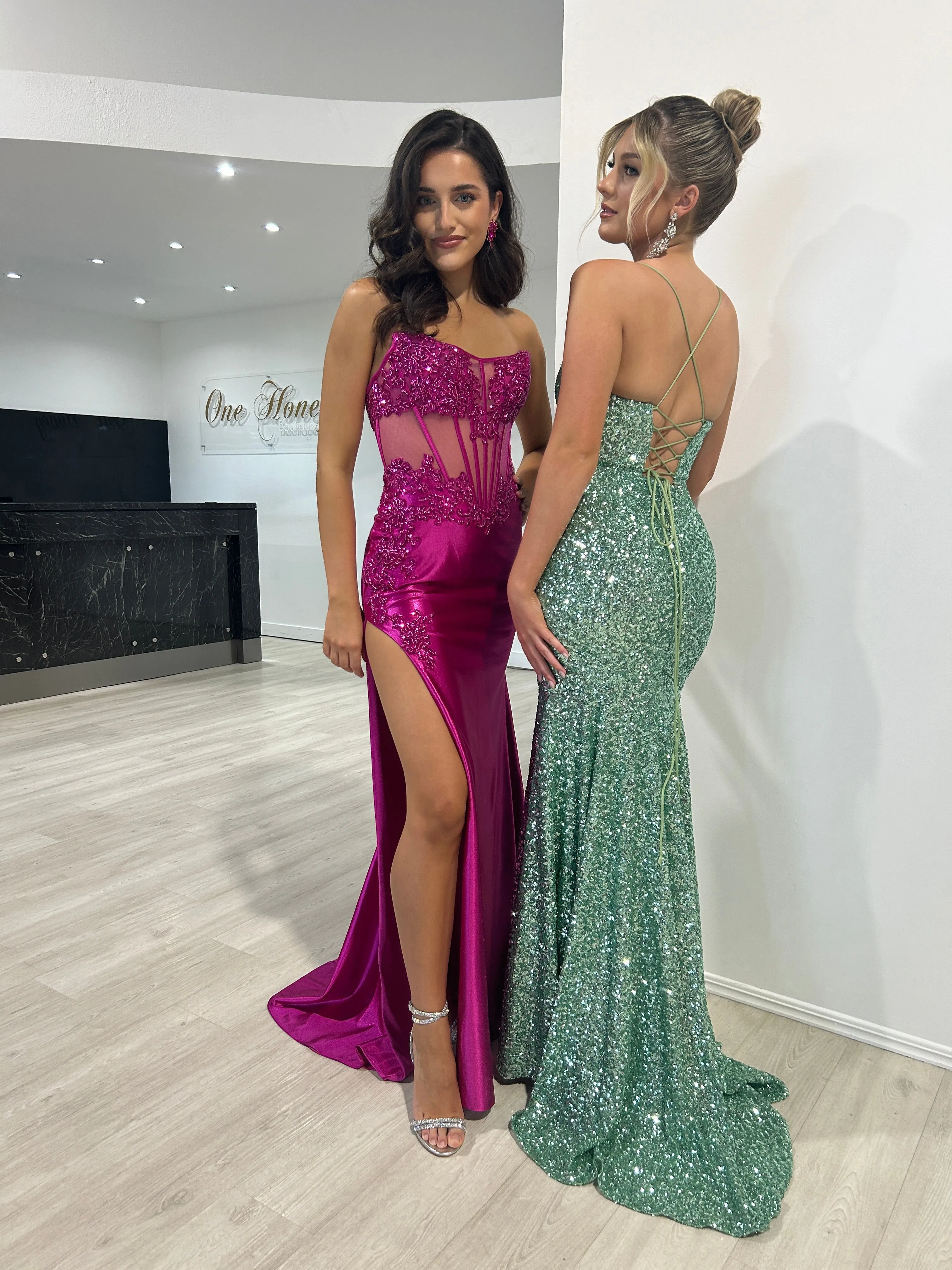 NORMA Sequin Hidden Corset Mermaid Prom & Formal Dress