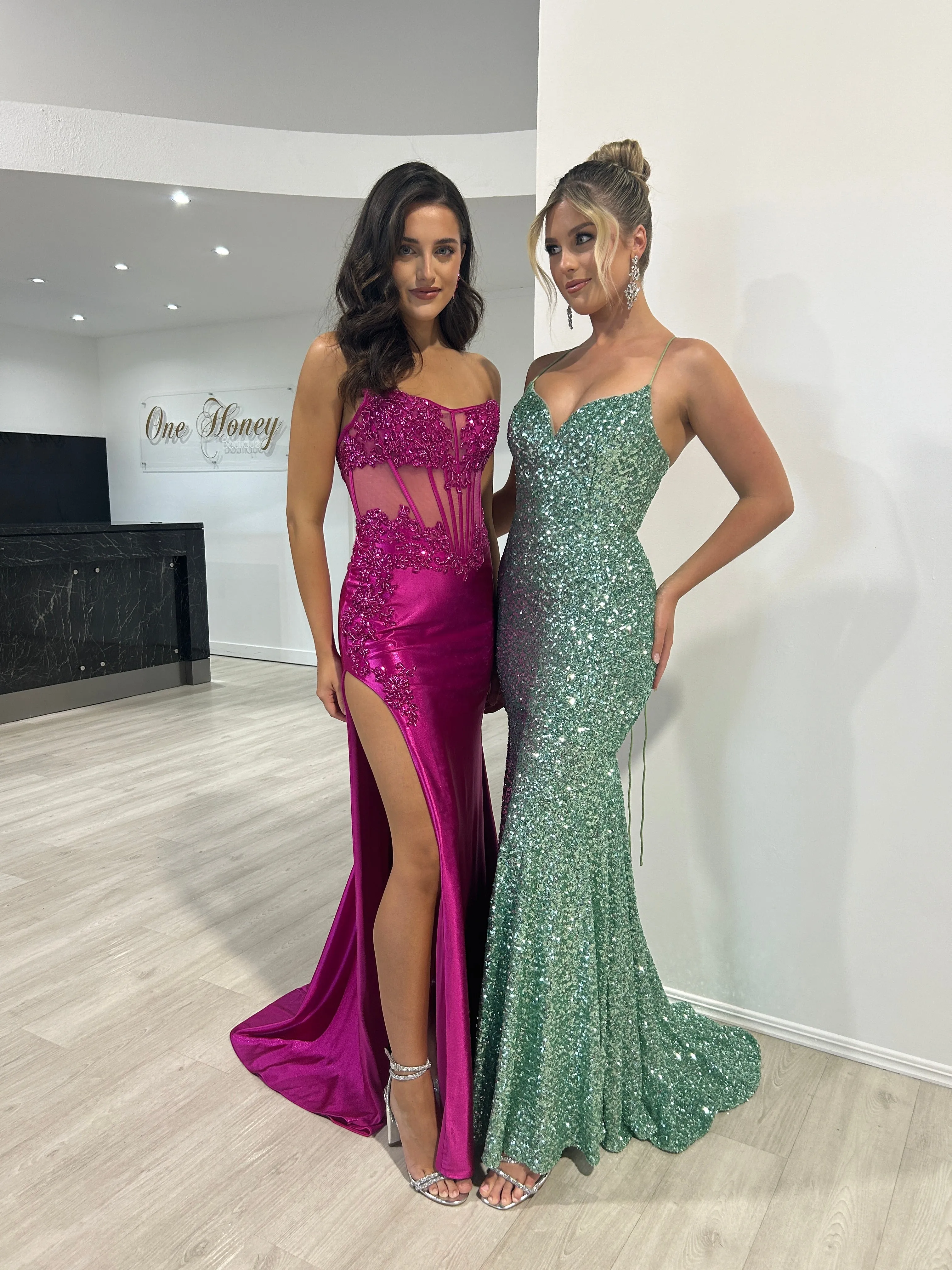 NORMA Sequin Hidden Corset Mermaid Prom & Formal Dress
