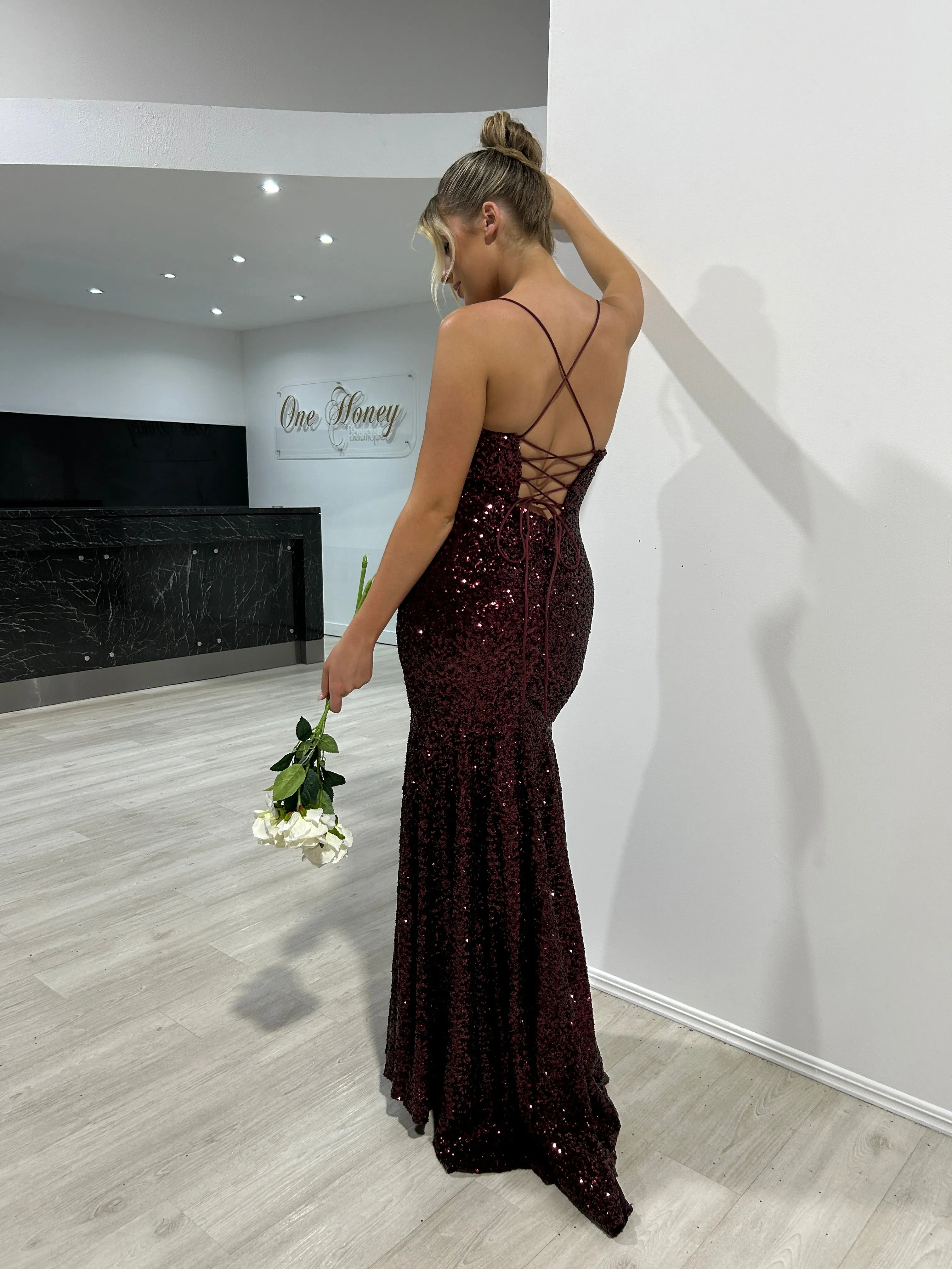 NORMA Sequin Hidden Corset Mermaid Prom & Formal Dress