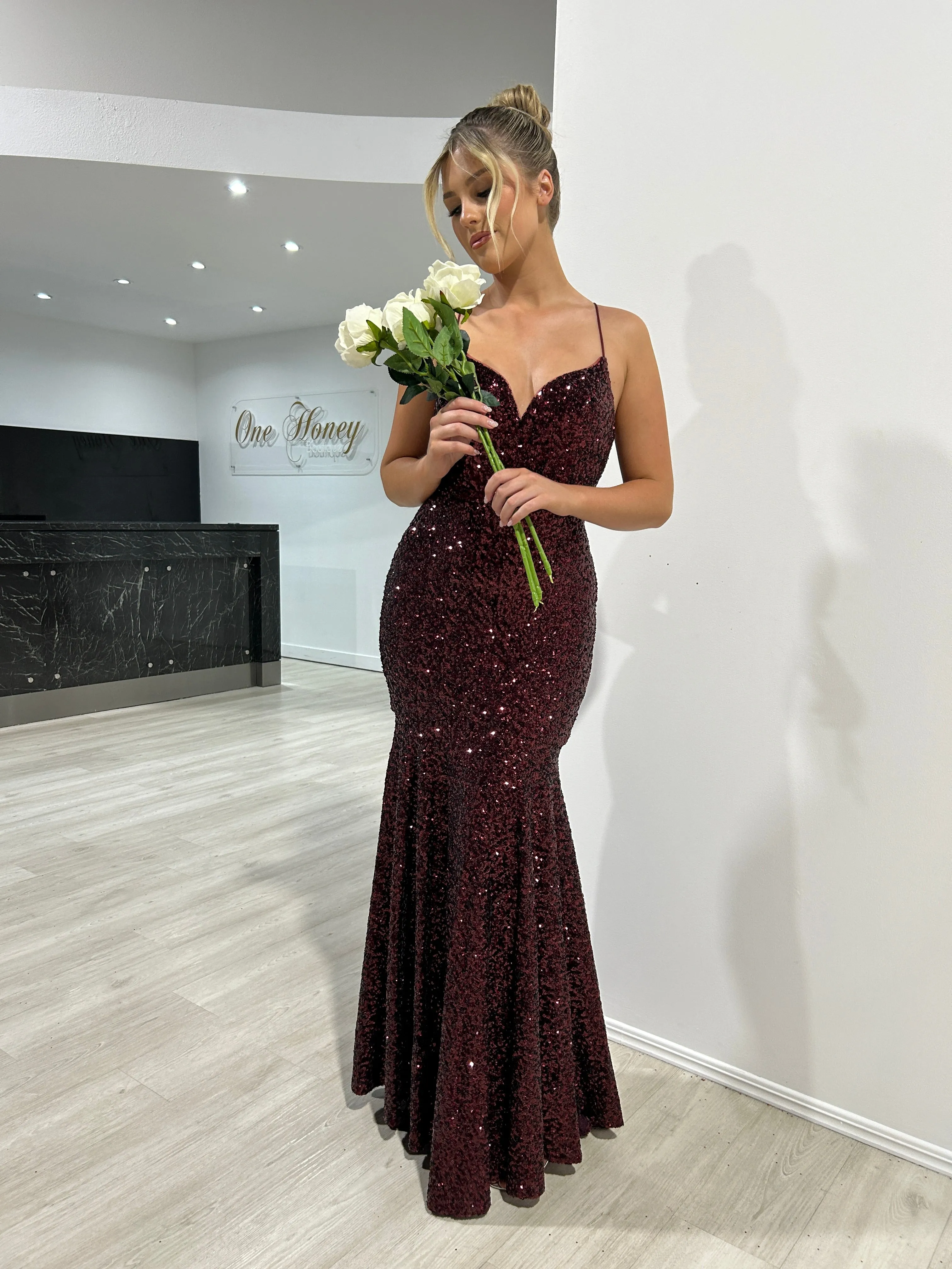 NORMA Sequin Hidden Corset Mermaid Prom & Formal Dress