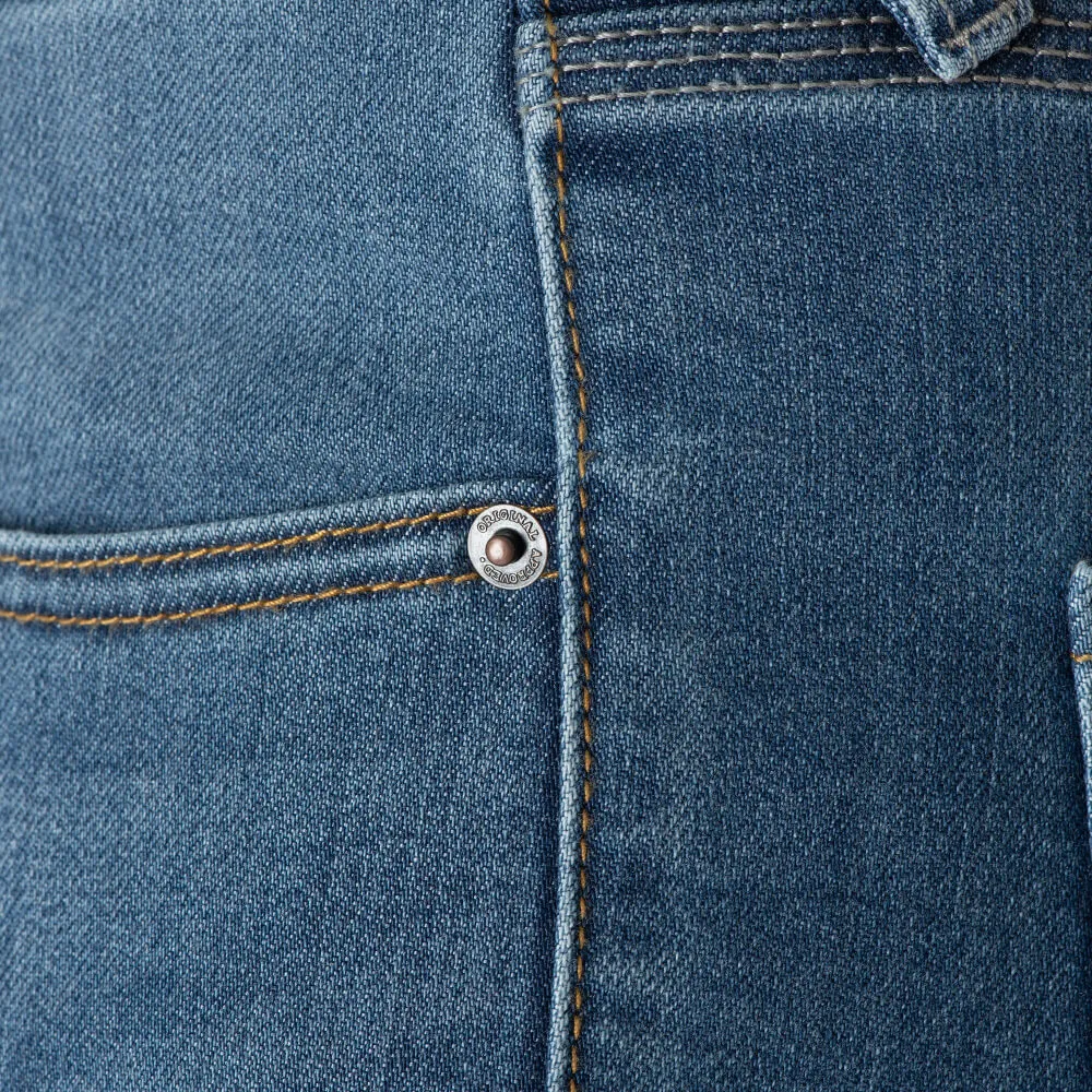 Oxford AA Slim Jeans Regular Mid Blue