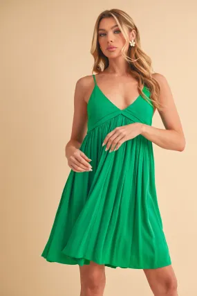 Palm Pop Mini Dress – Flowy, Flirty, & Island-Ready