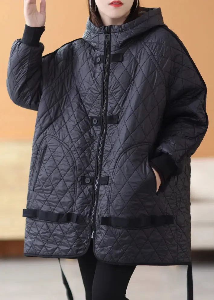 Patchwork Thick Parka Long Sleeve