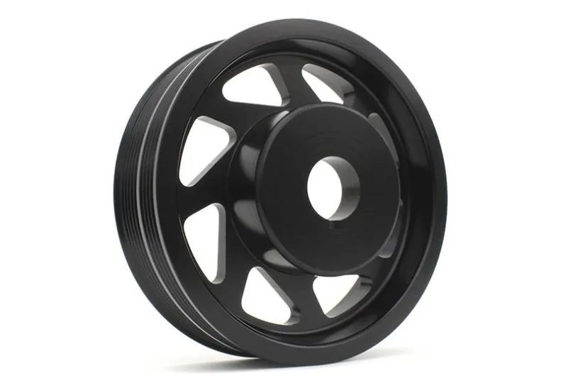 Perrin Lightweight Crank Pulley (Black) - Subaru STI VA