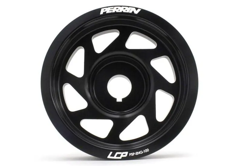 Perrin Lightweight Crank Pulley (Black) - Subaru STI VA