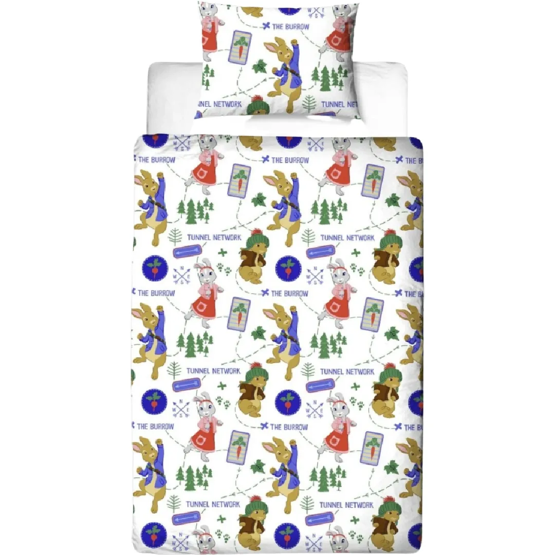 PETER RABBIT Single Bed Quilt Cover Set - Adventure