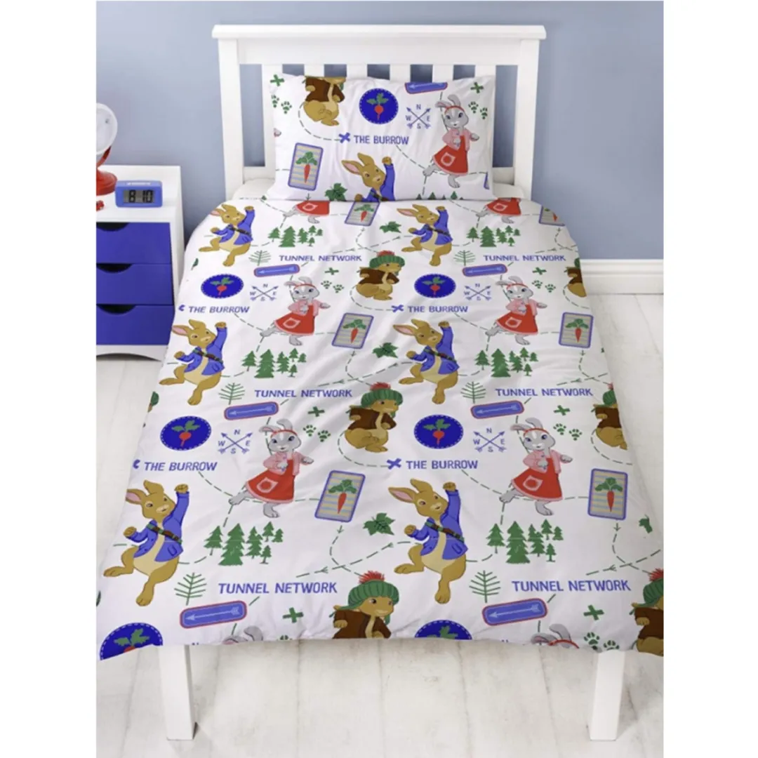 PETER RABBIT Single Bed Quilt Cover Set - Adventure
