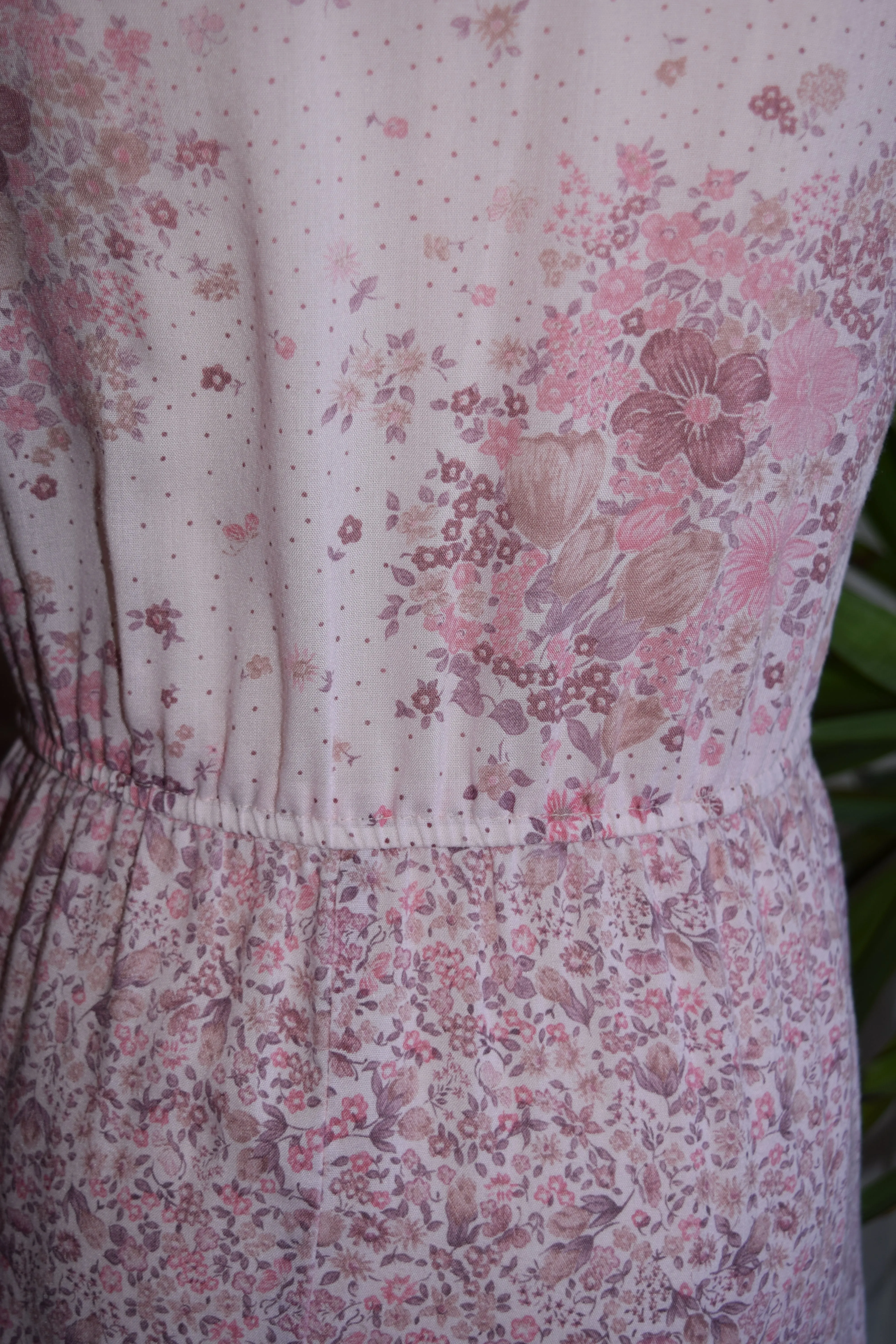 Pink Floral Tiered Dress